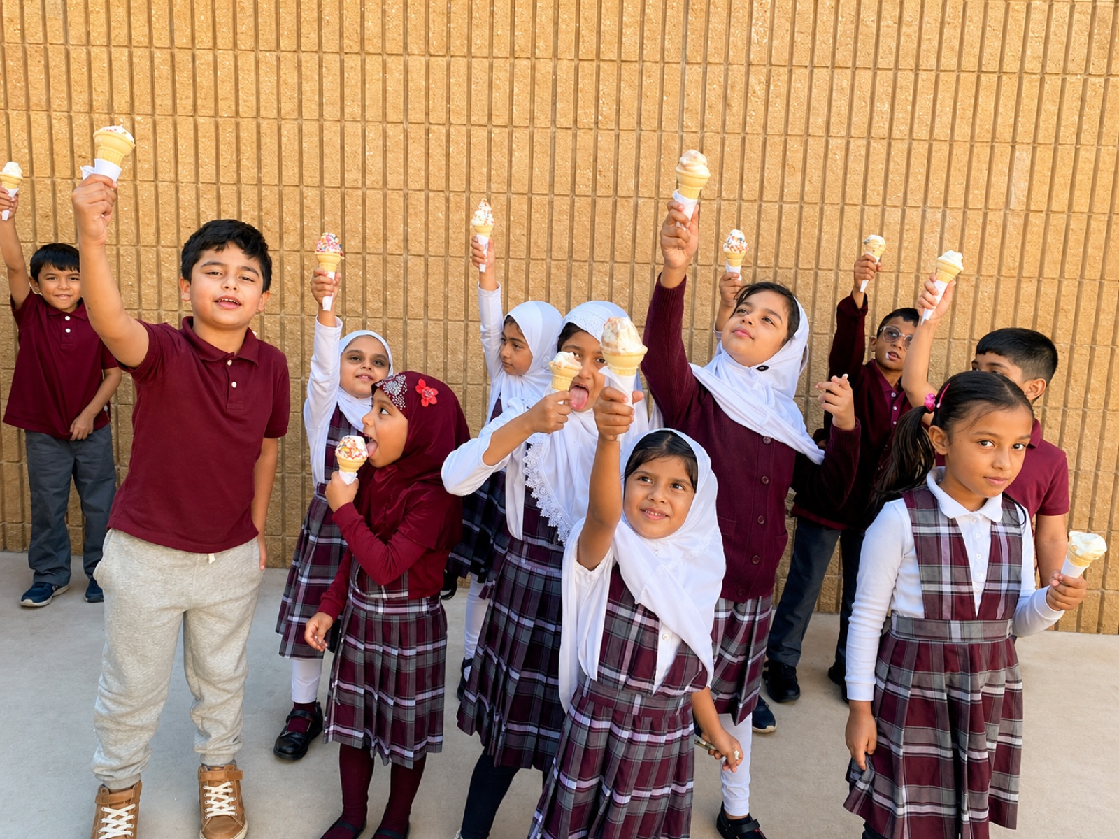 Al-Mamoor School students in the classroom